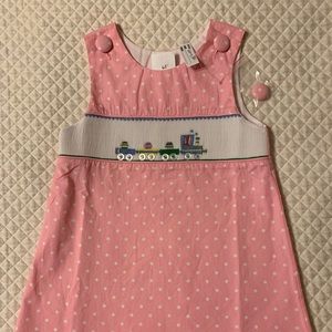 Smocked dress with train. 3T. NWT.